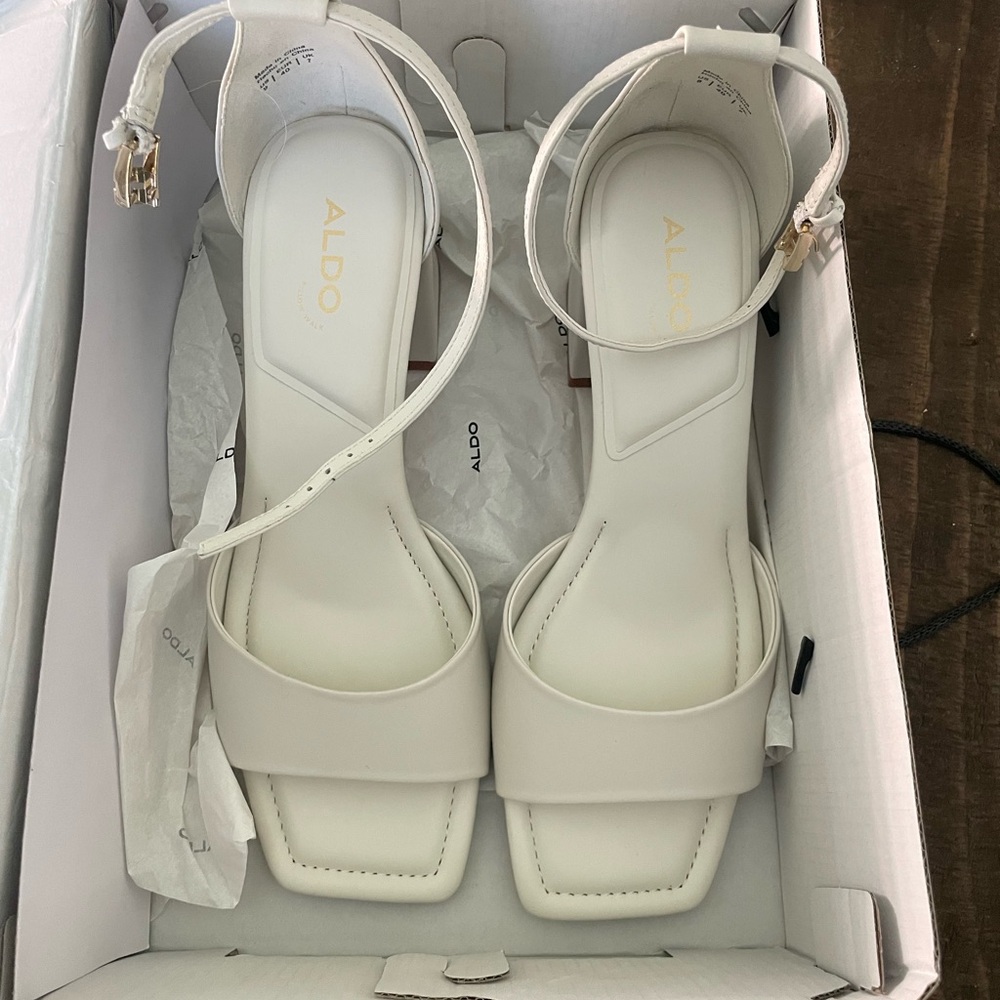 Aldo White Heels